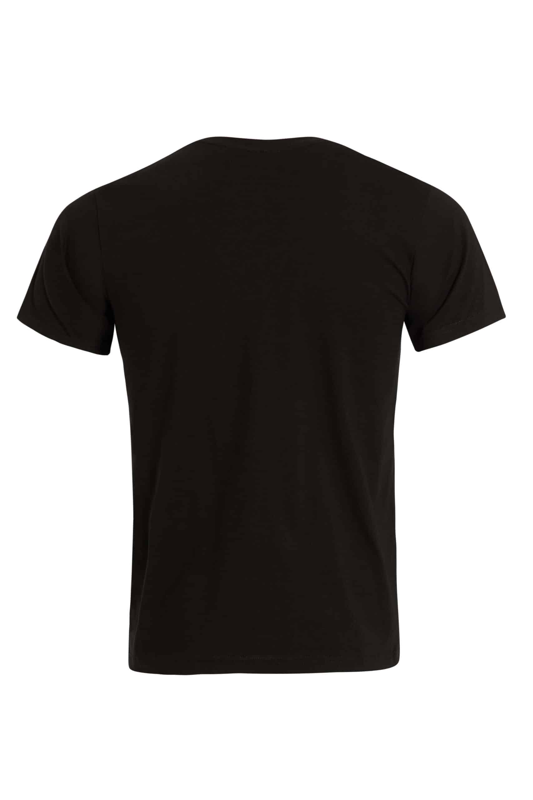 Black T-Shirt With Detachable Chain