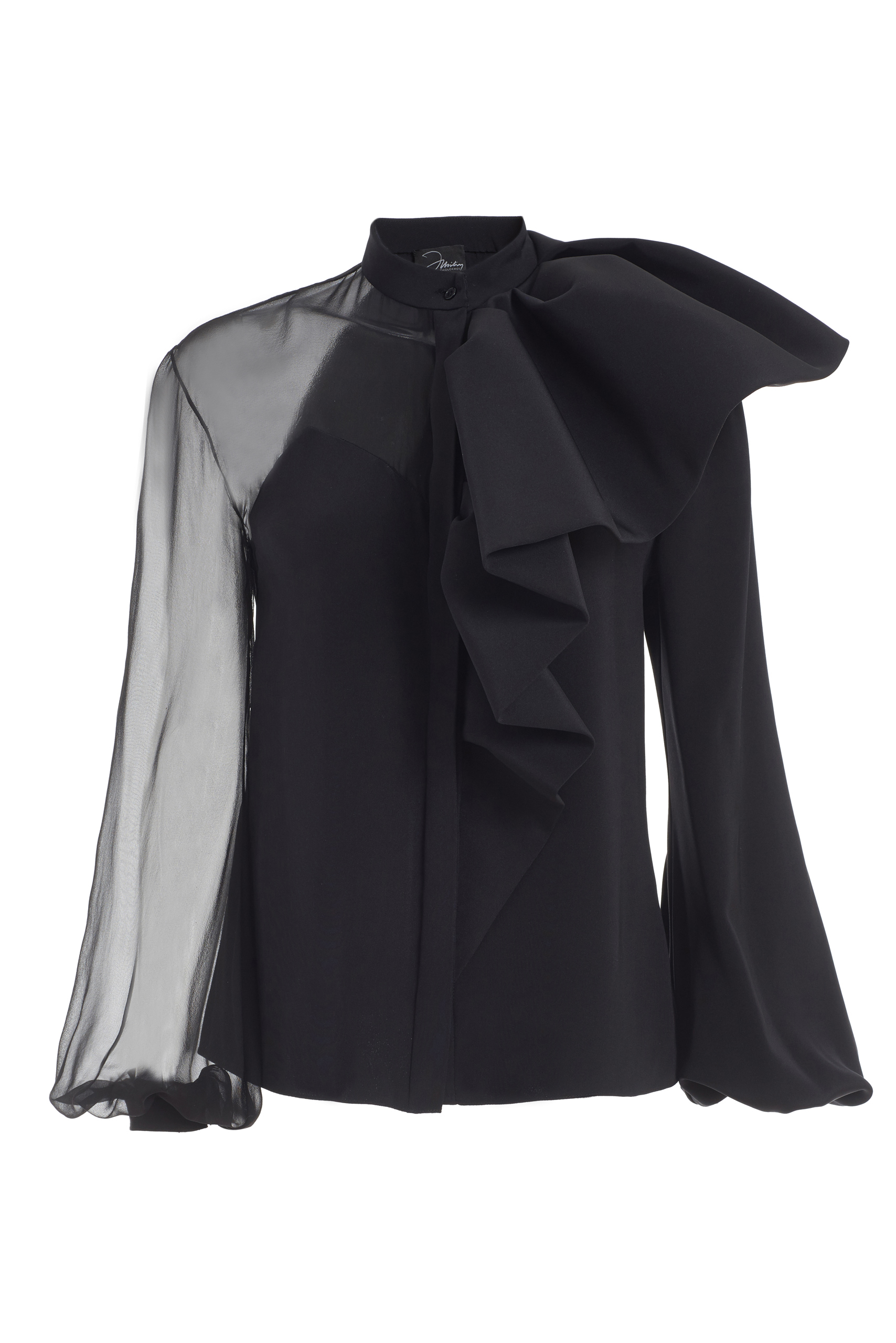 Silk Ruffle Shirt