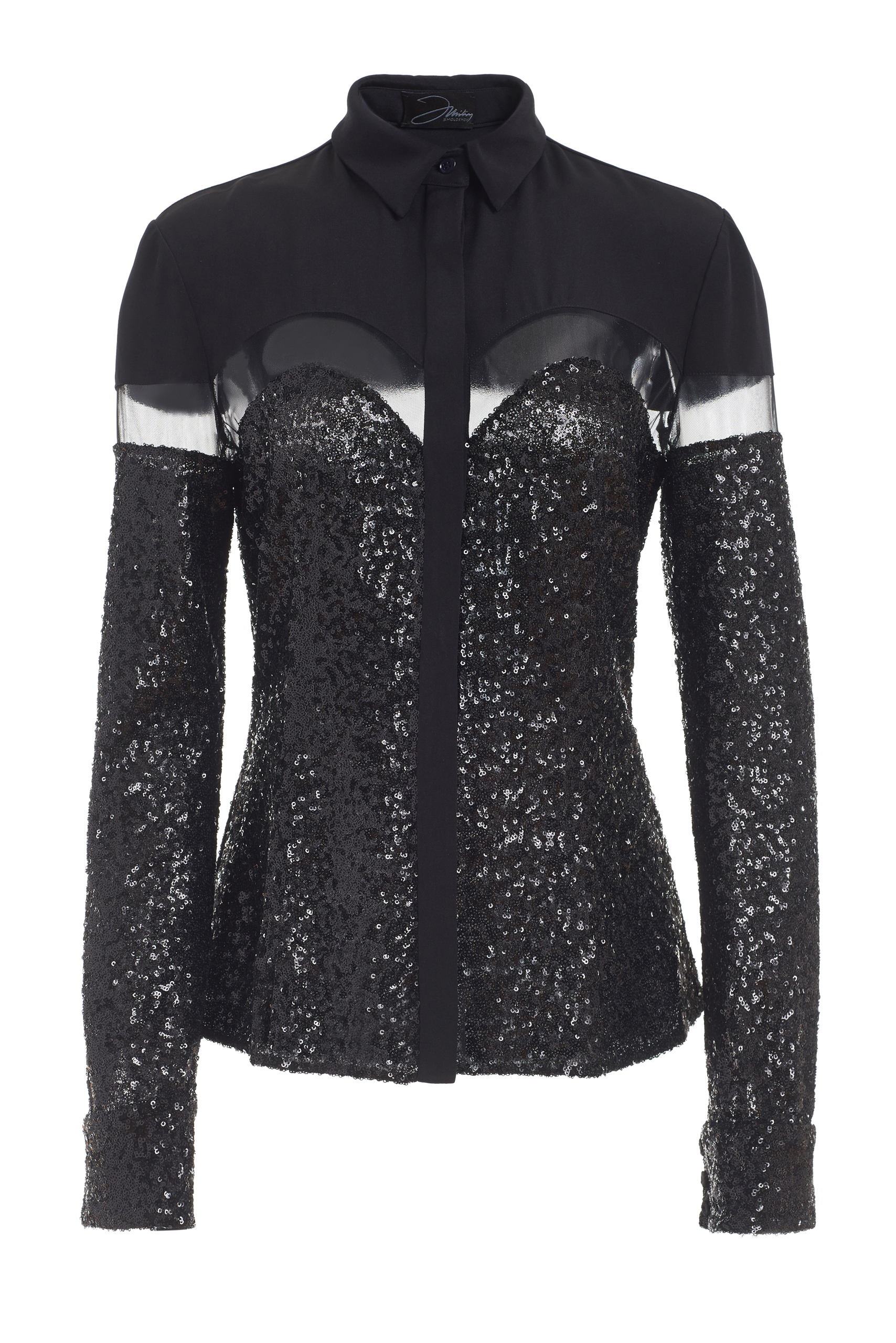 Silk and Sequin Shirt